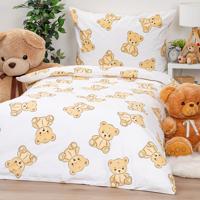 4Home Bavlnené obliečky Teddies, 140 x 200 cm, 70 x 90 cm
