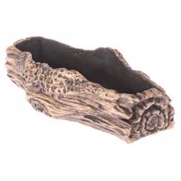 Betónový obal na truhlík Kmeň hnedá, 27 x 11 cm