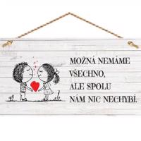 Bohemia Gifts Dekoračný obrázok na zavesenie - Spolu