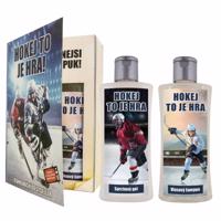 Bohemia Gifts Kozmetická sada kniha - Pre hokejistu