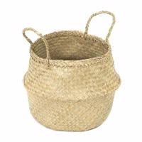 Compactor Pletený úložný košík z morskej trávy Belly, 35 x 32 cm, prírodná, M