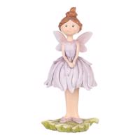 Dekorácia margarétková víla fialová, 9 x 21 x 9 cm​, polyresin