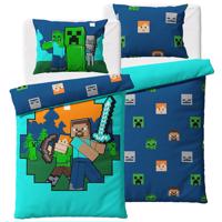 Detské obliečky Minecraft Alex a Steve, 140 x 200 cm, 70 x 90 cm