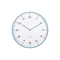 Dizajnové nástenné hodiny Karlsson 6011BL modré,priemer 40 cm