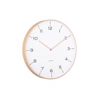 Dizajnové nástenné hodiny Karlsson 6011SB béžové,priemer 40 cm