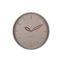 Dizajnové nástenné hodiny Karlsson 6012WG béžové,priemer 40 cm