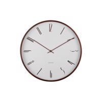 Dizajnové nástenné hodiny Karlsson 6014WH biele,priemer 40 cm
