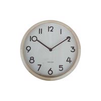Dizajnové nástenné hodiny Karlsson 6021WD biele,priemer 30 cm