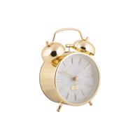 Dizajnový budík Karlsson 6009GD zlatý, priemer 12cm