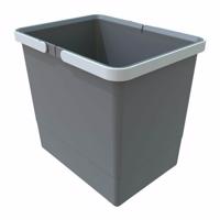 Elletipi Plastový kôš s rukoväťami 15 l, sivá , 15 l