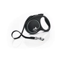 Flexi Samonavíjacie vodítko Black Design M, 5 m, 25 kg