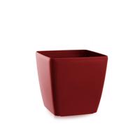 Flower Lover Kvetináč Quadrato Easy matt červená, 18 cm