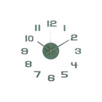 Karlsson 6001GR dizajnové samolepiace hodinyzelené, priemer 40 cm