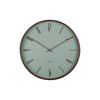 Karlsson 6014GR dizajnové nástenné hodiny zelená, pr. 40 cm