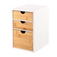 Kesper 58957 Organizér s 3 priehradkami bambus, 27 x 21 x 17 cm