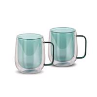Lamart LT9124 2-dielna súprava pohárov na čajVaso, 250 ml, zelená