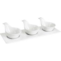 Lamart LT9218 4 dielna servírovacia sada misiek Dine, 34 x 12 cm