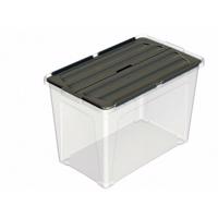 Multibox s pripevneným vekom Eco 48 l, čierne veko, 48 l