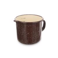 Orion Smaltovaný hrnček so zobáčikom Brown, 12 cm