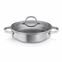 Panvica hlboká SteelCRAFT s pokrievkou ø 24 cm, 2 úchyty, 24 cm