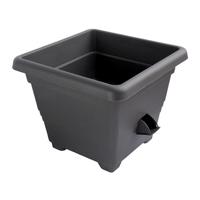 Plastia Kvetináč samozavlažovací BERGAMOT, antracit