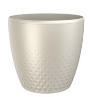 Plastia Plastový kvetináč Perla 16 cm, perleťová, Plastia, pr.16 cm
