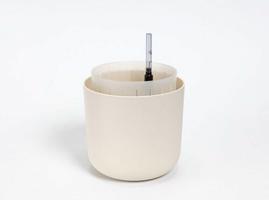Plastia Samozavlažovací kvetináč Tolita Air krémová, pr. 16 cm