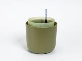 Plastia Samozavlažovací kvetináč Tolita Air zelená, pr. 16 cm
