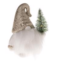 Porcelánový trpaslík s LED svetlom Giml, 8,5 x 11 x 7 cm