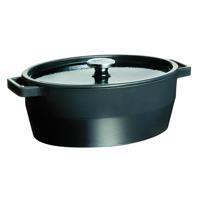 Pyrex Liatinový kastról s pokrievkou 6 l, 33 x 25 cm, sivá, 6 l