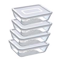 Pyrex Súprava sklenených dóz 4 ks, 1,5L