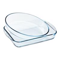Pyrex Súprava sklenených pekáčov 2 ks, 2,7 l + 2,2 l