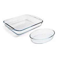 Pyrex Súprava sklenených pekáčov 2 ks, 3,7 l + 2,2 l