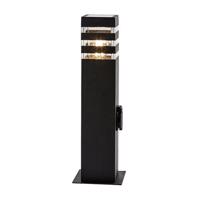 Rabalux 77122 vonkajší stĺpik so zásuvkou Ankara, E27, 1x max. 12W, IP44