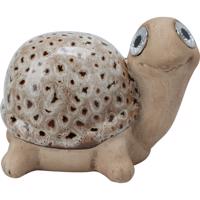 Solárná záhradná dekorácia Korytnačka, porcelán, 11 x 6,6 x 13,5 cm