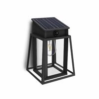 Solárne LED svietidlo Philips Lysin UltraEfficientso senzorom čierne, 3,2 W, 500 lm, 4000 K