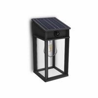 Solárne svietidlo Philips Geri UltraEfficient LEDso senzorom antracitová, 3,2 W, 500 lm, 4000 K