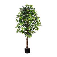 Umelá rastlina Ficus benjamin, 160 cm, zelená