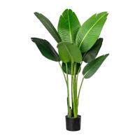 Umelá rastlina Strelitzia Nicolai v kvetináči, 120 cm, zelená