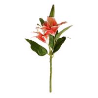 Umelý kvet ľalia, dva kvety a púčik, v. 42 cm