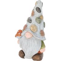 Záhradný trpaslík s muchotrávkou, polyresin, 23 x 17,5 x v. 41 cm